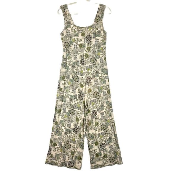 Salaam Gemma Jumper Jumpsuit Size Small Jersey Pockets Patchwork Cropped - Picture 1 of 7